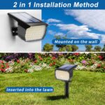 WENATY 4er Set Solarstrahler mit 46 LEDs – Warmweiss IP65 für Garten & Hof – Bild 4