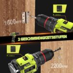 VOERJIA 16.8V Akkuschrauber mit 50 Nm & 2 Akkus – Bohrmaschine 3-in-1 für Heimwerker – Bild 5