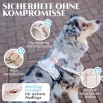 FREUDENTIER Hundegeschirr atmungsaktiv gepolstert – Anti-Zug-Brustgeschirr mit Griff & Reflektoren – Bild 7