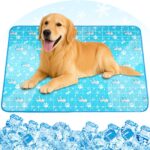 Aisuowa Kühlmatte Hund & Katze L (55×80cm) – Selbstkühlende Kühldecke mit Festgel