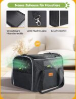 morpilot Katzentransportbox 40x26x28cm – Sichere Transporttasche für Katzen & Welpen bis 5kg – Bild 7