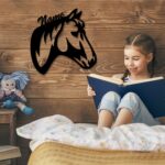 Namofactur Pferde-Wandlicht personalisiert mit Wunschname – LED Farbwechsel Holzlampe für Kinderzimmer – Bild 5