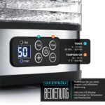 Arendo Dörrautomat Edelstahl 240W – 5 Etagen Dehydrator mit Timer & Temperaturregler – Bild 3