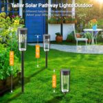 RECHOO 4er Set Vintage Solarleuchten – Warmweiss Gartenbeleuchtung IP65 wasserdicht – Bild 6