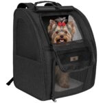Aystkniet Haustier-Rucksack 34x29x43 cm – Katzen- & Hunderucksack mit Panoramafenster