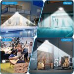 100W LED Strahler Aussen 10000LM Kaltweiß – Superheller Fluter mit IP66 für Garten & Garage – Bild 7