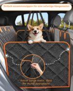 UPAWPIA Hundedecke Auto Rückbank 135x165cm – Wasserdicht & rutschfest für PKW, SUV, LKW – Bild 4