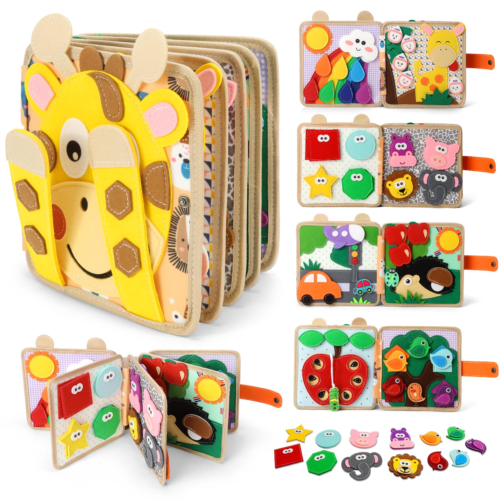KETIEE Busy Board Montessori Spielzeug ab 1 Jahr – Motorikspielzeug für Kleinkinder