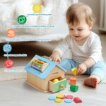 Toywoo Montessori 5-in-1 Holzspielzeug – Lernbox für Kinder ab 1 Jahr – Bild 5