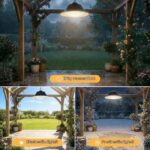 Artrastar Solar-Hängelampe mit Fernbedienung – Dimmbar, 3 Farbtemperaturen, IP65 für Garten & Terrasse – Bild 5