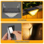 Beuaati Solar Treppenleuchten 4er Set – 24 LED Außenbeleuchtung IP65 für Stufen & Garten – Bild 8