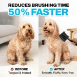 The Doodle Brush Slickerbürste – Professionelle Fellpflege für Doodles & Langhaarhunde – Bild 2