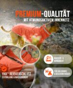 ZAUBERPFOTE® Hunderegenmantel London – Wasserdicht mit YKK® Reisssverschluss für alle Hundegrossen – Bild 2