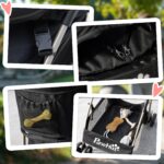 PawHut Hundewagen 2 in 1 – Faltbarer Hundebuggy bis 10 kg mit Bremsen & Netzfenstern – Bild 8
