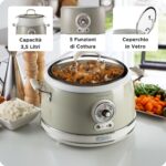 Ariete 2904 Reiskocher mit Dampfgarer – 3,5 l Multifunktions-Kochgerät Vintage – Bild 6
