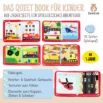 SpielLieb® Montessori Quiet Book ab 1 Jahr – Filz Activity Board mit Fahrzeugen – Bild 2