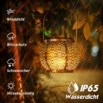 Görvitor 2er Solarlaterne mit Blumenmuster – IP65 Aussenlicht für Balkon & Garten – Bild 4