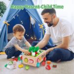 KMTJT Montessori Holzspielzeug 7-in-1 – Lernspiel für Kinder ab 2 Jahren – Bild 7