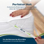 Sensalou Matratzenschoner 120x200 cm wasserdicht – Atmungsaktiver Nässeschutz für Jugendbetten – Bild 5