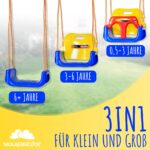 WOLKENGLÜCK® Babyschaukel 3 in 1 – Mitwachsende Kinderschaukel für 6 Monate bis 6+ Jahre – Bild 2