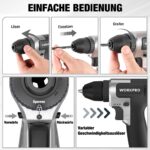 WORKPRO 8V Akkuschrauber mit 2000 mAh Akku – 12 Nm Bohrschrauber für DIY & Hausreparaturen – Bild 6