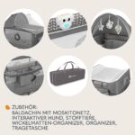 Lionelo Sven Plus 4in1 Reisebett mit Wickelauflage & Moskitonetz – Ab Geburt bis 15 kg – Bild 10