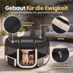 all Pets United Welpenauslauf 125x125cm Pop-Up Laufstall – Sicheres Gehege für Welpen & Kitten – Bild 4