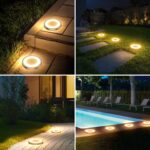 8er Set Solar Bodenleuchten 3000K Warmweiß – IP65 Wasserdicht für Garten & Gehweg – Bild 6