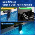 SANSI Solar-Poolleuchte mit Fernbedienung – IP68 RGB Unterwasserlicht, 150° Weitwinkel – Bild 5