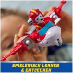 PAW PATROL Air Rescue – Marshalls Feuerwehr-Rettungsflugzeug mit Geschoss-Abwurf & Figur – Bild 7