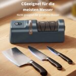 Kiseely Elektrischer Messerschärfer 5-in-1 mit 3-Geschwindigkeiten – Wiederaufladbar – Bild 4