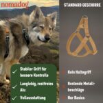Nomadog Trailblazer Anti-Zug Hundegeschirr Grösse L – Gepolstert & Reflektierend für grosse Hunde – Bild 2