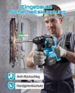 SEESII 18V Akku Bohrhammer 2.8J mit SDS Plus – 4-in-1 Schlagbohrmaschine für Beton & Renovierung – Bild 8