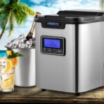 Arebos Eiswürfelmaschine 12 kg/24 h – Kompakte Eisproduktion mit 3 Würfelgrößen – Bild 2