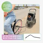 Petique Breeze Hundebuggy – Hochwertiger Hundewagen mit Fahrradanhänger-Funktion – Bild 12