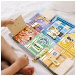 Melissa & Doug Motorikbrett mit 6 Schlössern – Holzspielzeug für Kinder ab 3 Jahren – Bild 9
