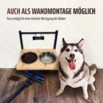 PetVita Hundenapf-Futterstation mit 12-fach Höhenverstellung – Wandmontierbar – Bild 6