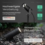 Scandinavian home Lysea 4er Set LED Gartenstrahler 12V – IP65 Warmweiß Gartenbeleuchtung – Bild 4