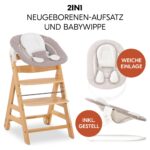 hauck Alpha Move Hochstuhl Newborn Set – 5in1 Mitwachsender Holzhochstuhl mit 2in1 Bouncer ab Geburt bis 90 kg – Bild 6