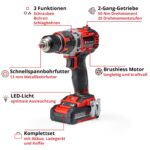 Einhell TP-CD 18/50 Li-i BL Akku-Schlagbohrschrauber – 18 V Brushless mit 2x2,0 Ah – Bild 4