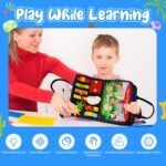 TenFans Busy Board ab 3 Jahren – 35 Montessori Lernaktivitäten für Kleinkinder – Bild 6