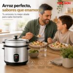 PALSON Risottomaker 750W – Multifunktionaler Reiskocher & Dampfgarer für Familie – Bild 2