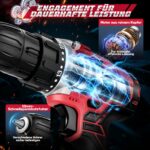 Rivlox 20V Akku-Bohrschrauber Set mit 35Nm & 2x2000mAh – Komplettset für DIY & Reparaturen – Bild 8