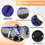 Nasjac Winter Hundemantel mit abnehmbarem Geschirr – Wasserdicht & warm für alle Grössen – Bild 4