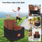 GL GLENSLAVE Hundeautositz für kleine/mittlere Hunde – Memory Foam mit 2 Sicherheitsgurten – Bild 6