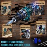 Ecarke Akku-Schlagbohrschrauber 90 Nm mit Makita 18V Kompatibilität – Profi-Bohrmaschine – Bild 7