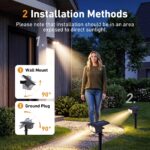 btfarm 4er Set Solarstrahler mit 3 Farbtemperaturen – IP65 Gartenleuchte für Aussen – Bild 8