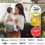 Momcozy Hüfttrage mit 3D-Bauchschutz bis 20 kg – Ergonomische Babytrage Grau M – Bild 5
