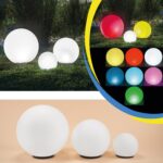 Esotec Solar-Leuchtkugeln 3er Set Ø20/30/40 cm – RGB LED mit 8 Std. Akkulaufzeit – Bild 8