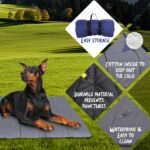 Nobleza Wasserdichte Hundematte 110x68 cm – Faltbare Reisedecke für Hunde & Outdoor – Bild 2